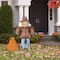 Glitzhome® Lighted Fall Scarecrow & Pumpkin Outdoor Decor with Warm White LED Lights Set